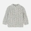 Half-Zip Cable Knit Sweater