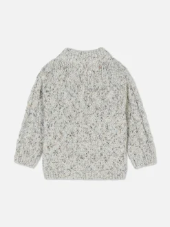 Half-Zip Cable Knit Sweater