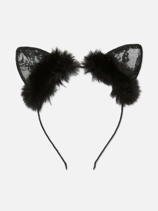 Halloween Lace Cat Ears