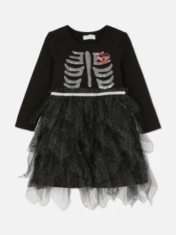 Halloween Skeleton Tutu Dress