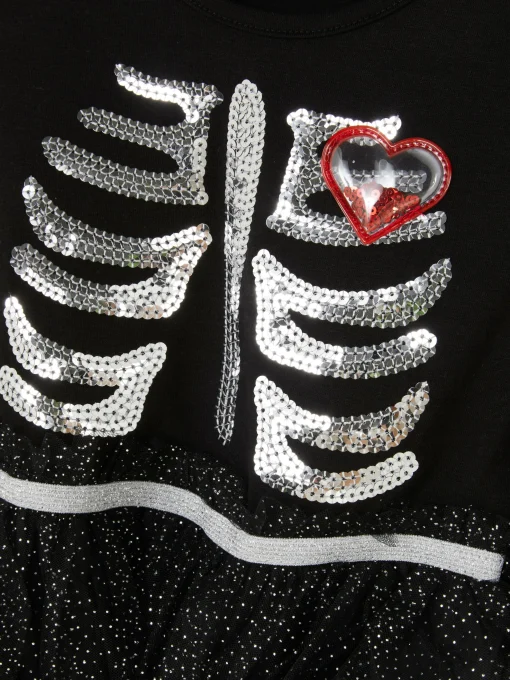 Halloween Skeleton Tutu Dress