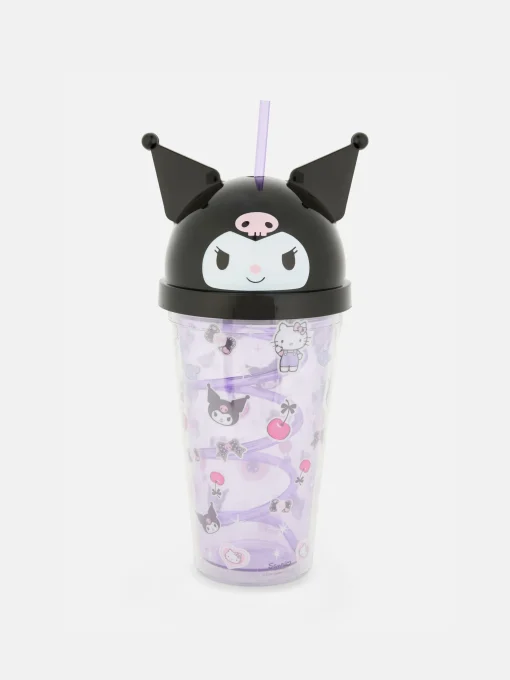 Hello Kitty Kuromi Cup With Straw