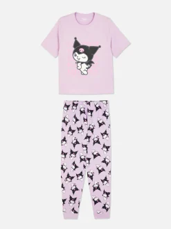 Hello Kitty Kuromi Jersey Pajama Set