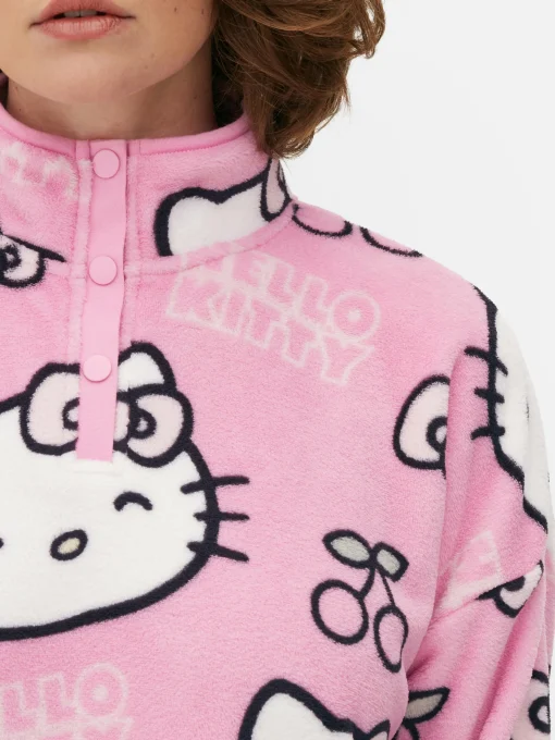 Hello Kitty 50th Anniversary Fleece Pajama Top