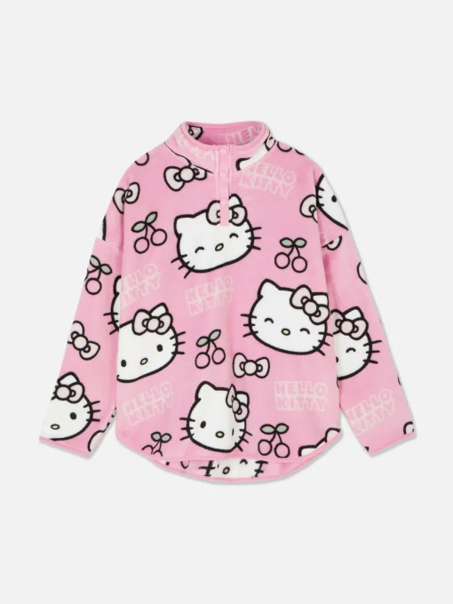 Hello Kitty 50th Anniversary Fleece Pajama Top
