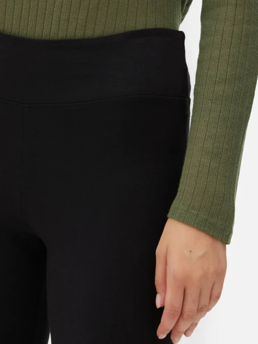 High Waist Flared Jersey Leggings