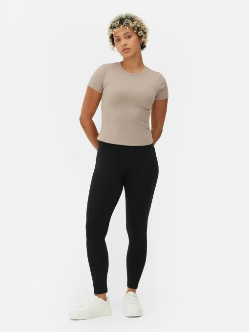 High Waist Jersey Leggings