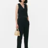 High Waist Pinstitch Pants