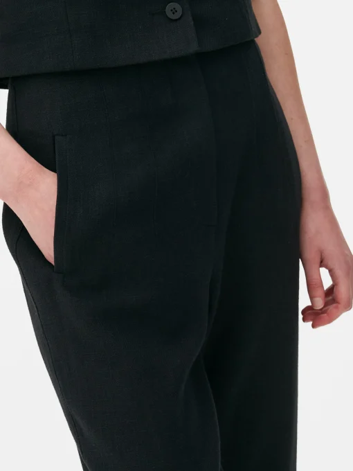 High Waist Pinstitch Pants
