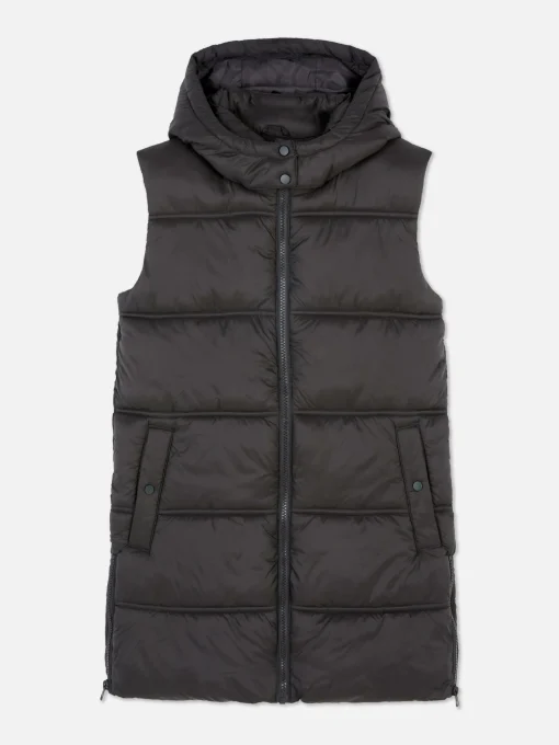 Hooded Long Vest