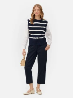 2-in-1 Knit Vest & Shirt