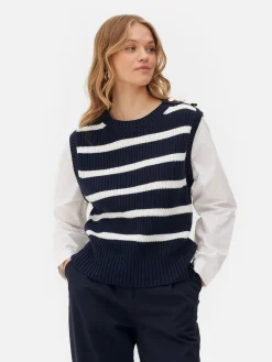 2-in-1 Knit Vest & Shirt