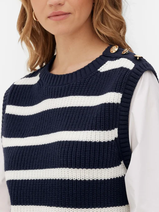 2-in-1 Knit Vest & Shirt