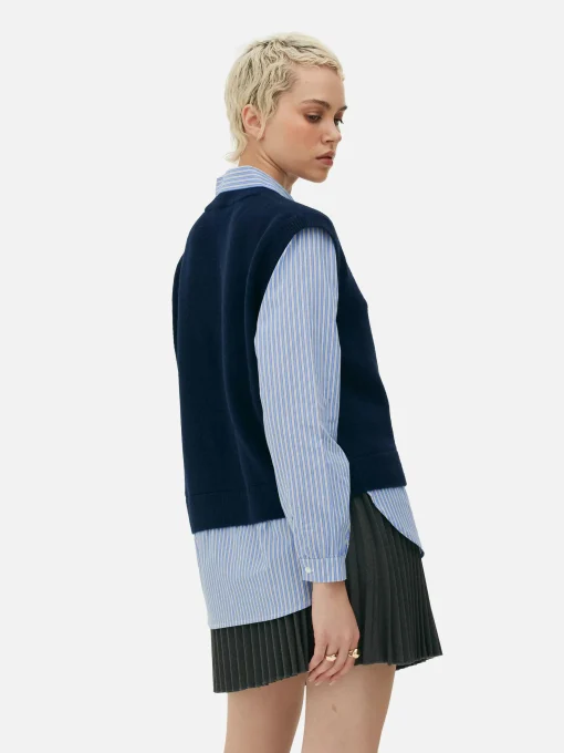 2-in-1 Layered Shirt Vest