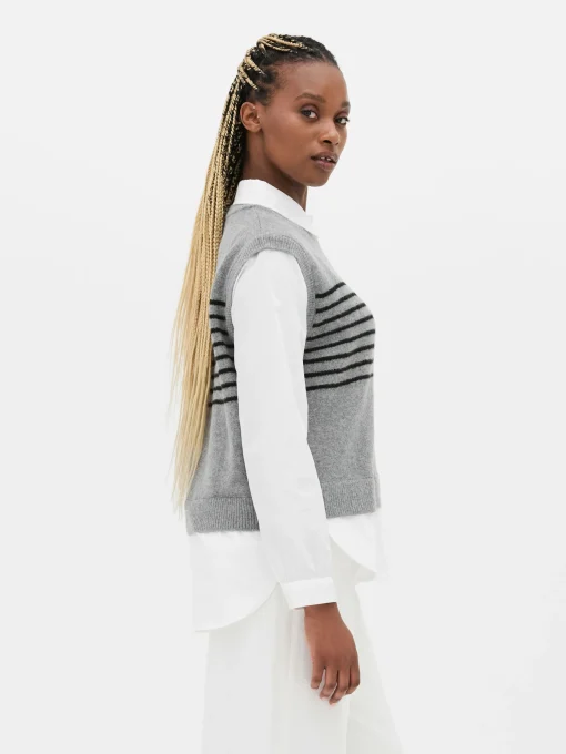2-in-1 Layered Shirt Vest