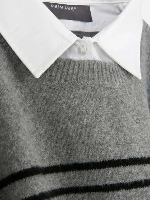 2-in-1 Layered Shirt Vest