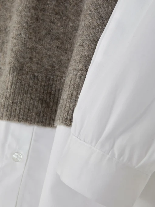 2-in-1 Layered Shirt Vest