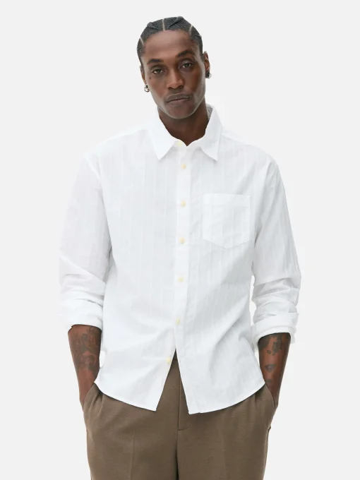 Jacquard Long Sleeve Shirt
