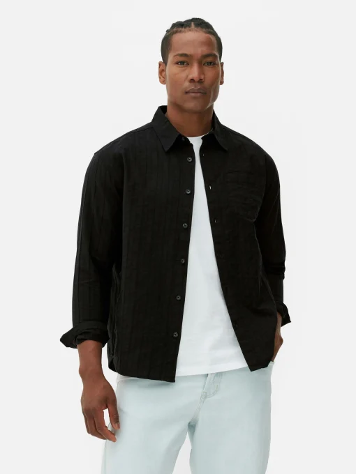 Jacquard Long Sleeve Shirt