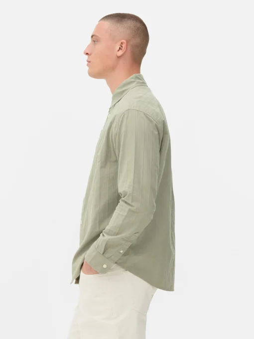 Jacquard Long Sleeve Shirt