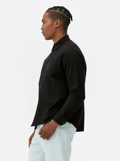 Jacquard Long Sleeve Shirt