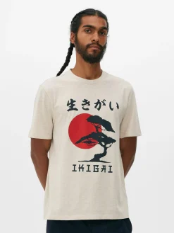Japanese Tree Print T-Shirt