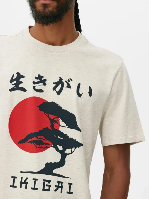 Japanese Tree Print T-Shirt