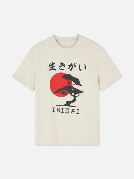 Japanese Tree Print T-Shirt