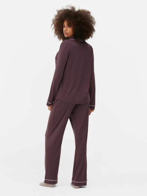 Jersey Long Sleeve Boyfriend Pajamas