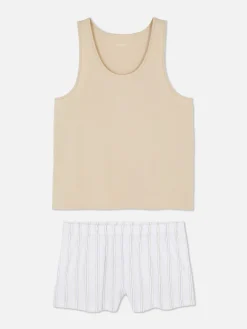 Jersey Tank And Pajama Shorts