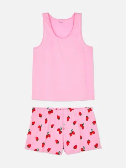 Jersey Tank And Shorts Pajamas