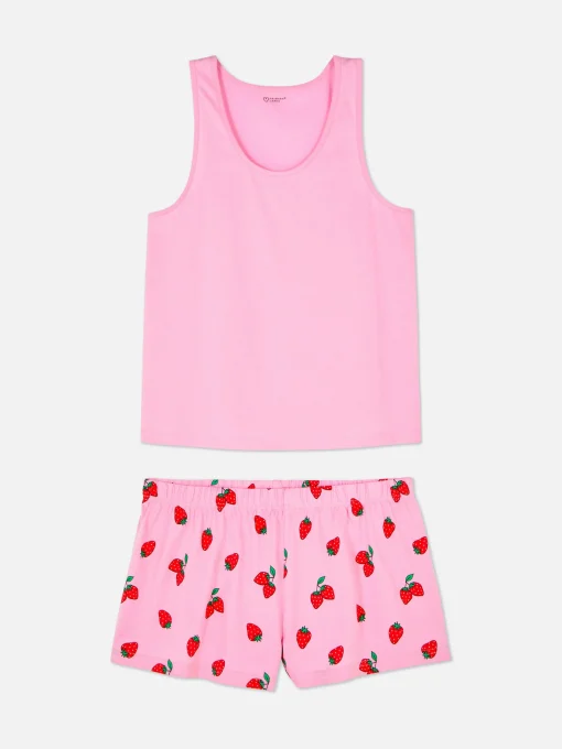 Jersey Tank And Shorts Pajamas
