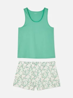 Jersey Tank And Shorts Pajamas