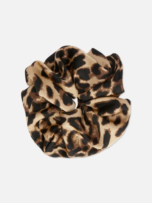 Jumbo Leopard Print Scrunchie