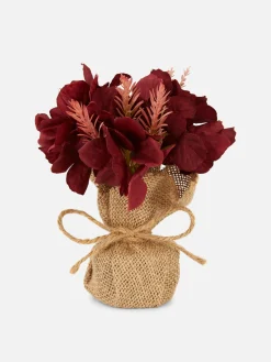 Jute Wrapped Faux Floral Arrangement
