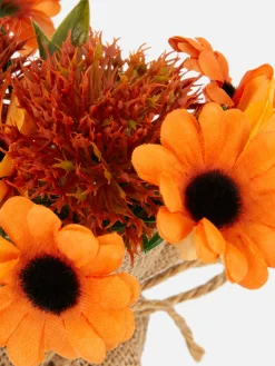 Jute Wrapped Faux Floral Arrangement