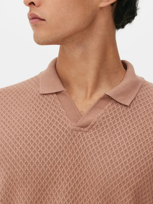 Kem Textured Knit Polo