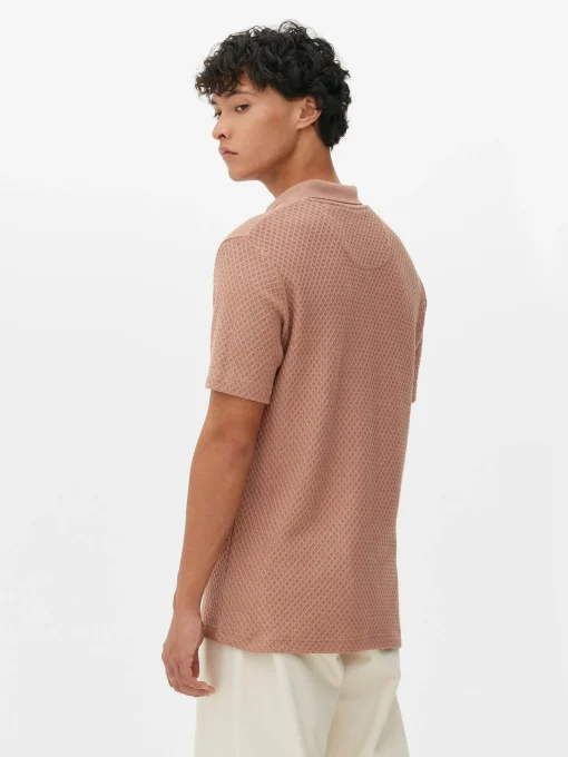 Kem Textured Knit Polo