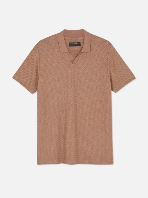 Kem Textured Knit Polo