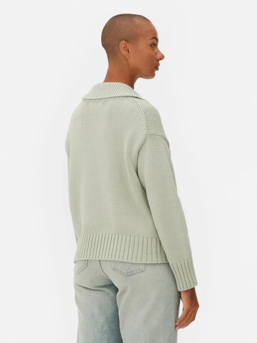 Knit Polo Sweater