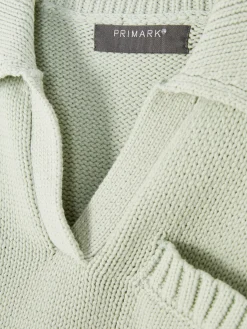 Knit Polo Sweater