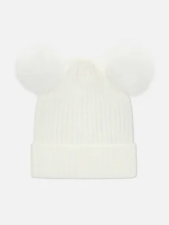 Knit Pompom Beanie