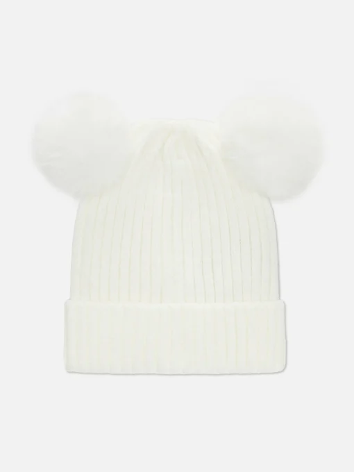 Knit Pompom Beanie