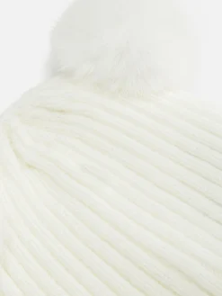 Knit Pompom Beanie