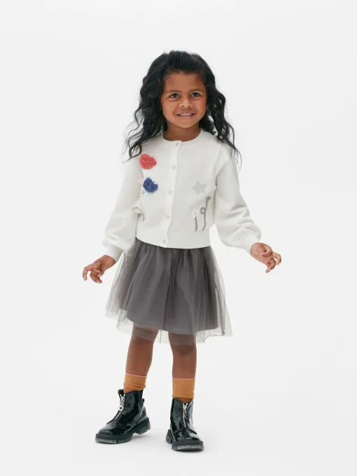 Knitted Cardigan And Tutu Set