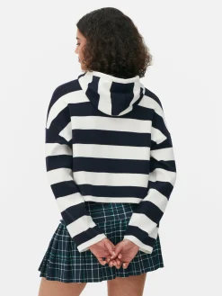 Knitted Stripe Hoodie
