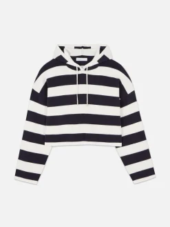 Knitted Stripe Hoodie