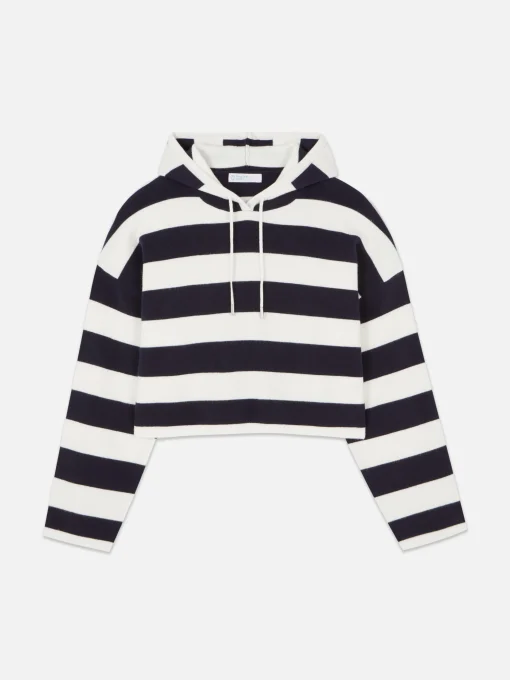 Knitted Stripe Hoodie