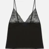 Lace And Mesh Cami Pajama Top