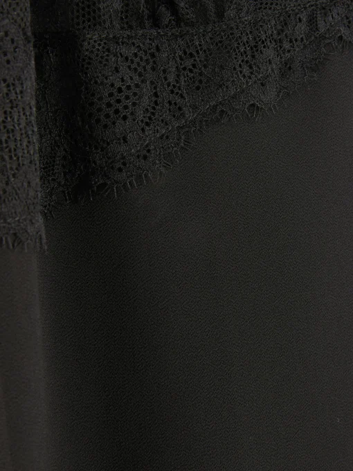 Lace And Mesh Cami Pajama Top